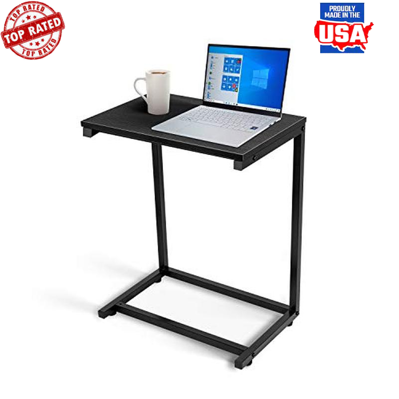 C Shaped Sofa End Table Hardwood Surface Living Room Office Small Spaces New