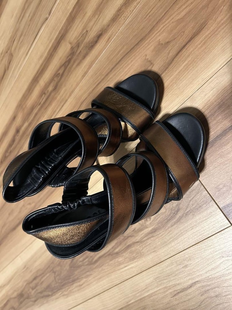Gucci Black Heel Mule Sandals Size 35 Women Ag1116 Pre-Owned