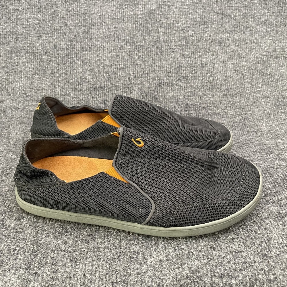 Olukai Nohea Mesh Shoes Mens Sz 10.5 Slip On Gray 10188-4242