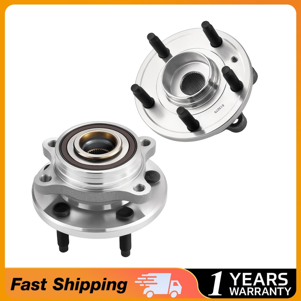 Pair Front Wheel Bearing & Hubs for 2010 - 2019 Ford Taurus Flex Lincoln MKS MKT