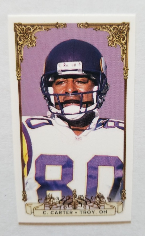 2001 Pacific Private Stock PS-2001 Minis Small Card Numbers Cris Carter HOF