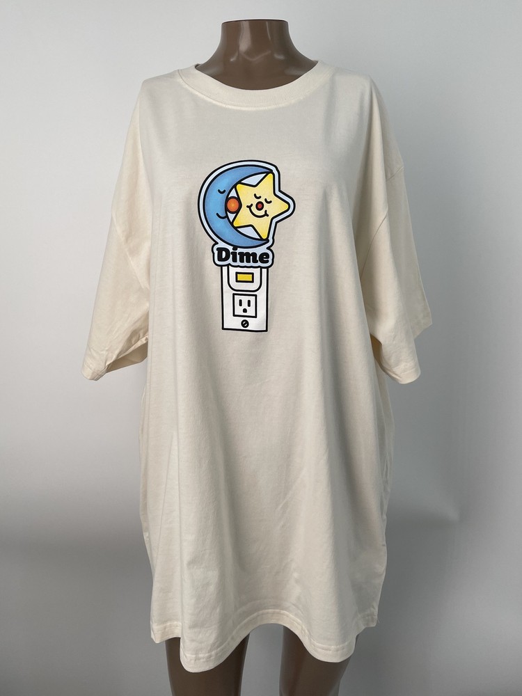 Dime Unisex Shirt Rice Size XL Dime Nightlight Cotton Screen-Printed Pre-Shrunk