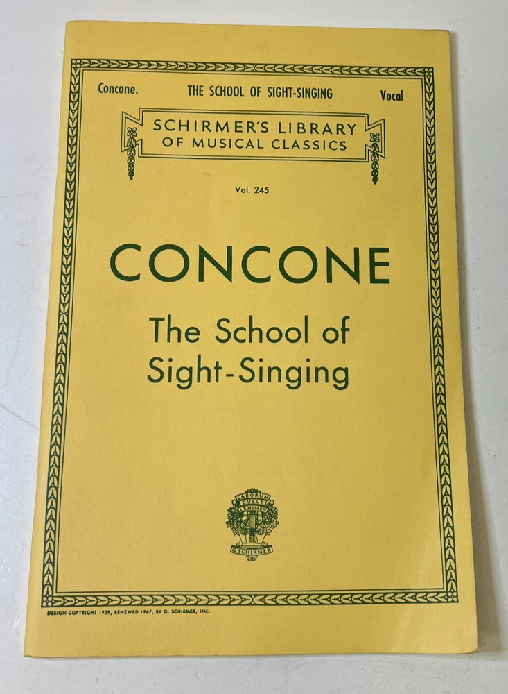 School of Sight-Singing: Voice Technique by Concone Joseph (English) Paperback