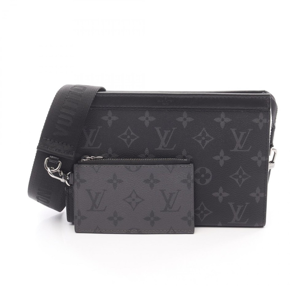 LOUIS VUITTON gaston wearable wallet crossbody Bag M81124 Monogram eclipse g...