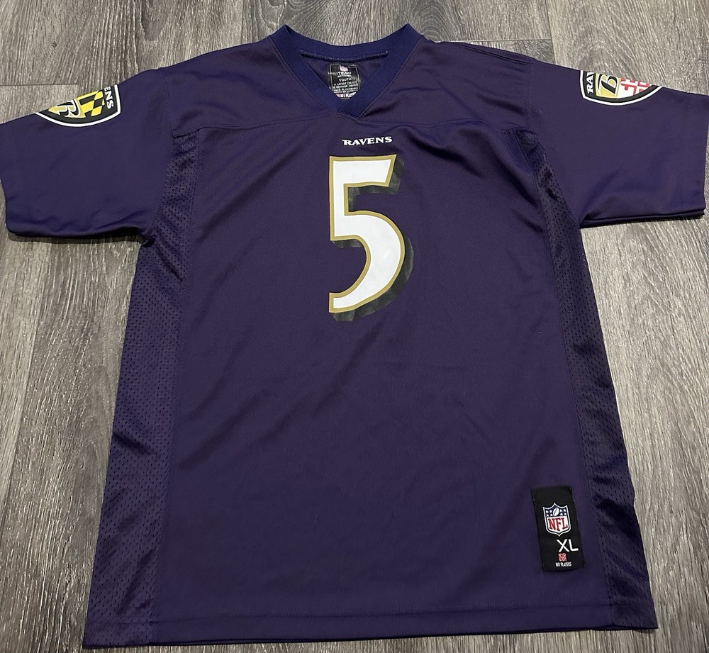 Joe Flacco Baltimore Ravens Youth XL NFL Football Jersey #5