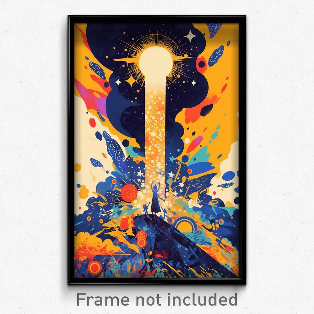 Thai Psychedelic Retro Movie Poster - Gigantic Eaves Film Art Print