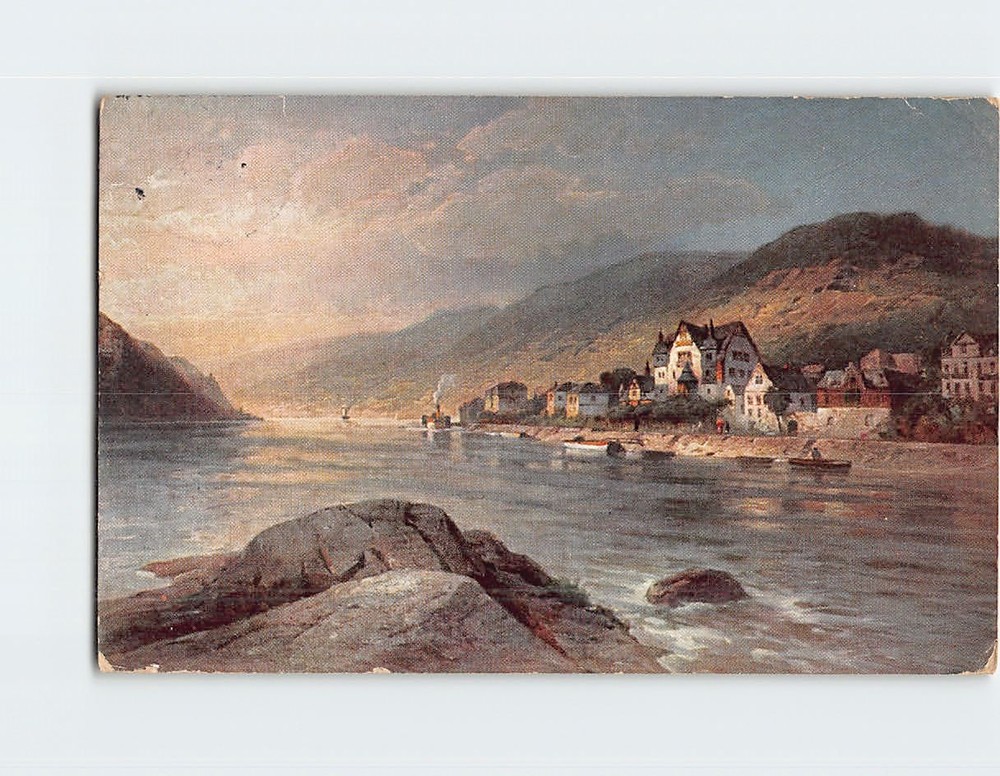 Postcard Scenic View of Assmannshausen Germany