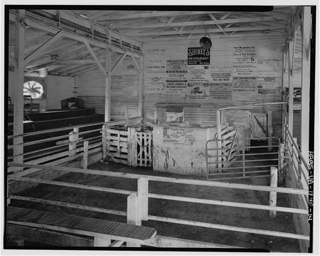 14. Interior view 1960 wing; looking west-southwest across arena toward podium