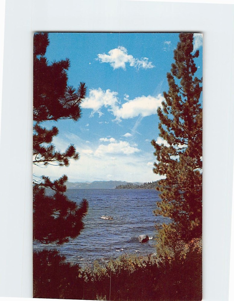 Postcard View of Crystal Bay on the Nevada North Shore Lake Tahoe USA