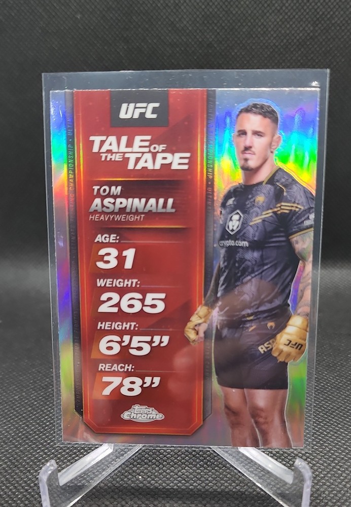 2025 Topps Chrome UFC - Tale of the Tape Tom Aspinall #TTT-30 Refractor