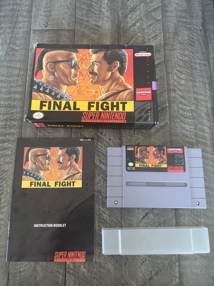 Final Fight (Super Nintendo, 1991) Very Nice! No Reserve! CIB!