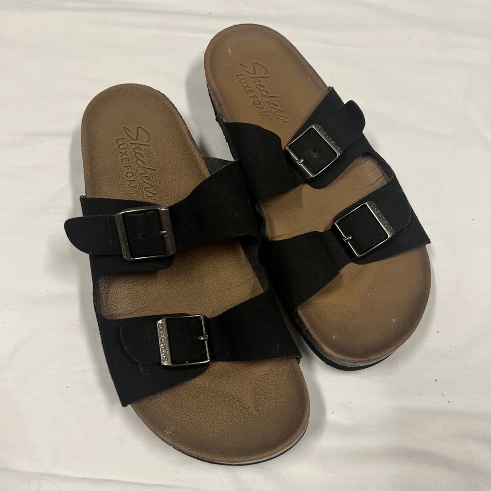 Women's Skechers Granola Two-Strap Slides - US Size 8