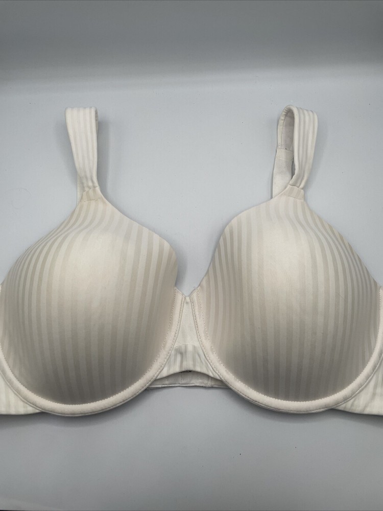 Playtex Bra Underwire 40D Style 4747 Full Coverage White Stripe