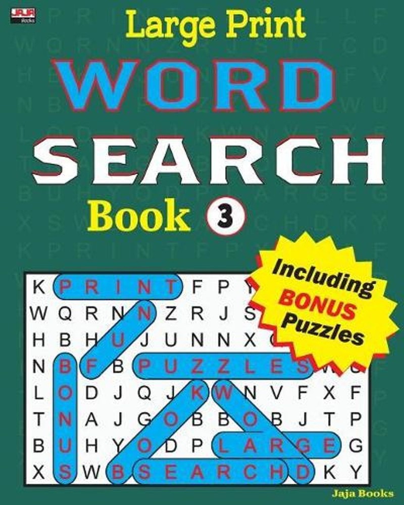 Large Print WORD SEARCH Book by Jaja Books (English) Paperback Book