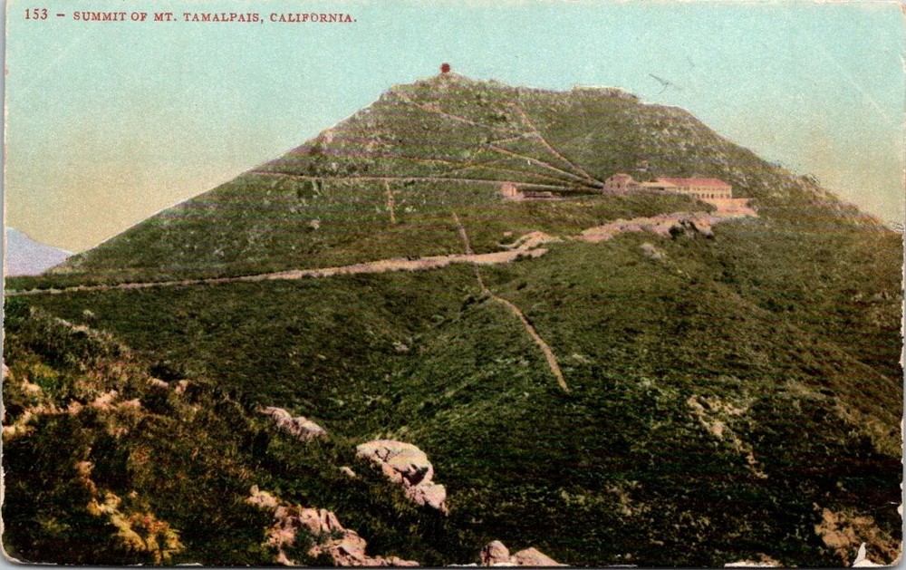 c1910 Distant View of Mt. Tamalpais Summit California Vintage Postcard