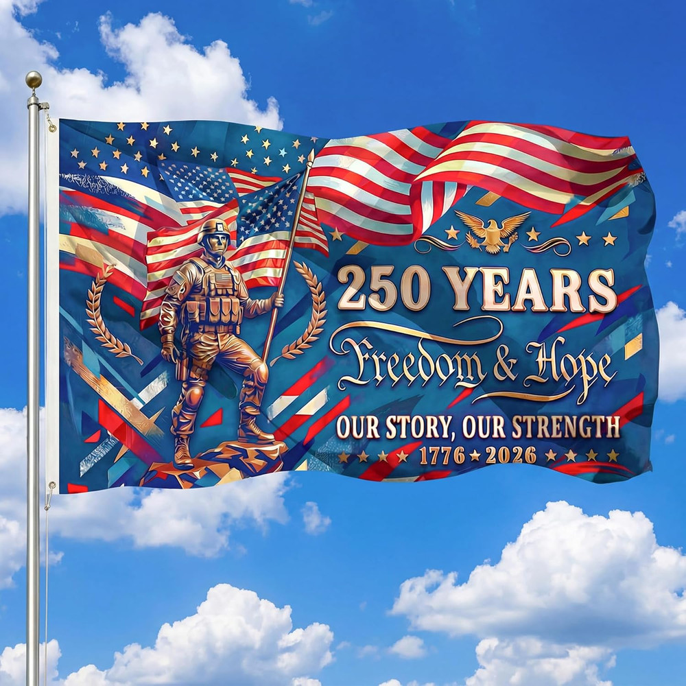 USA 250Th Anniversary Flag 3X5 Ft Outdoor Patriotic American Banner 1776 Freedom