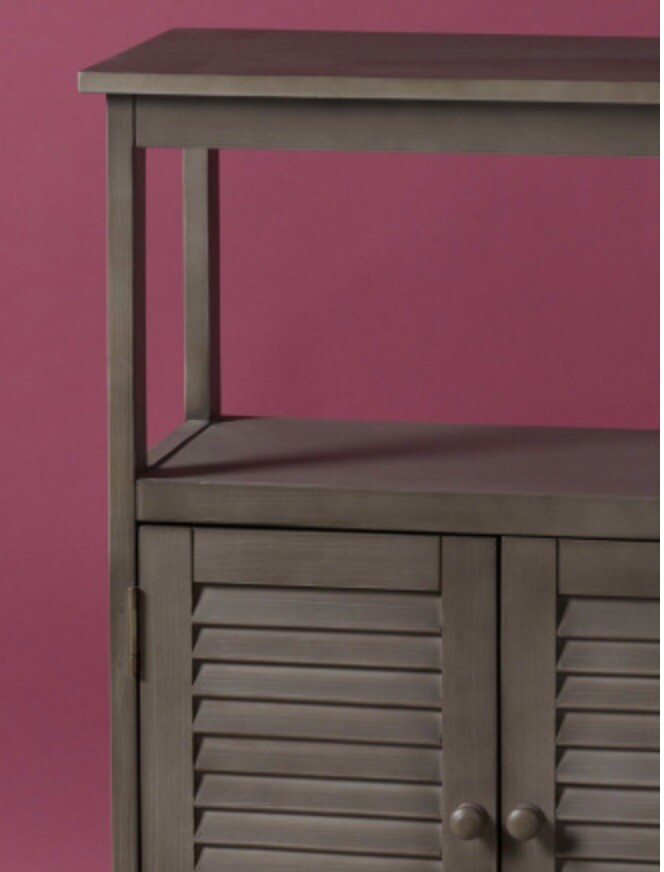 Acacia Wood Storage Cabinet with Durable Natural Finish-image
