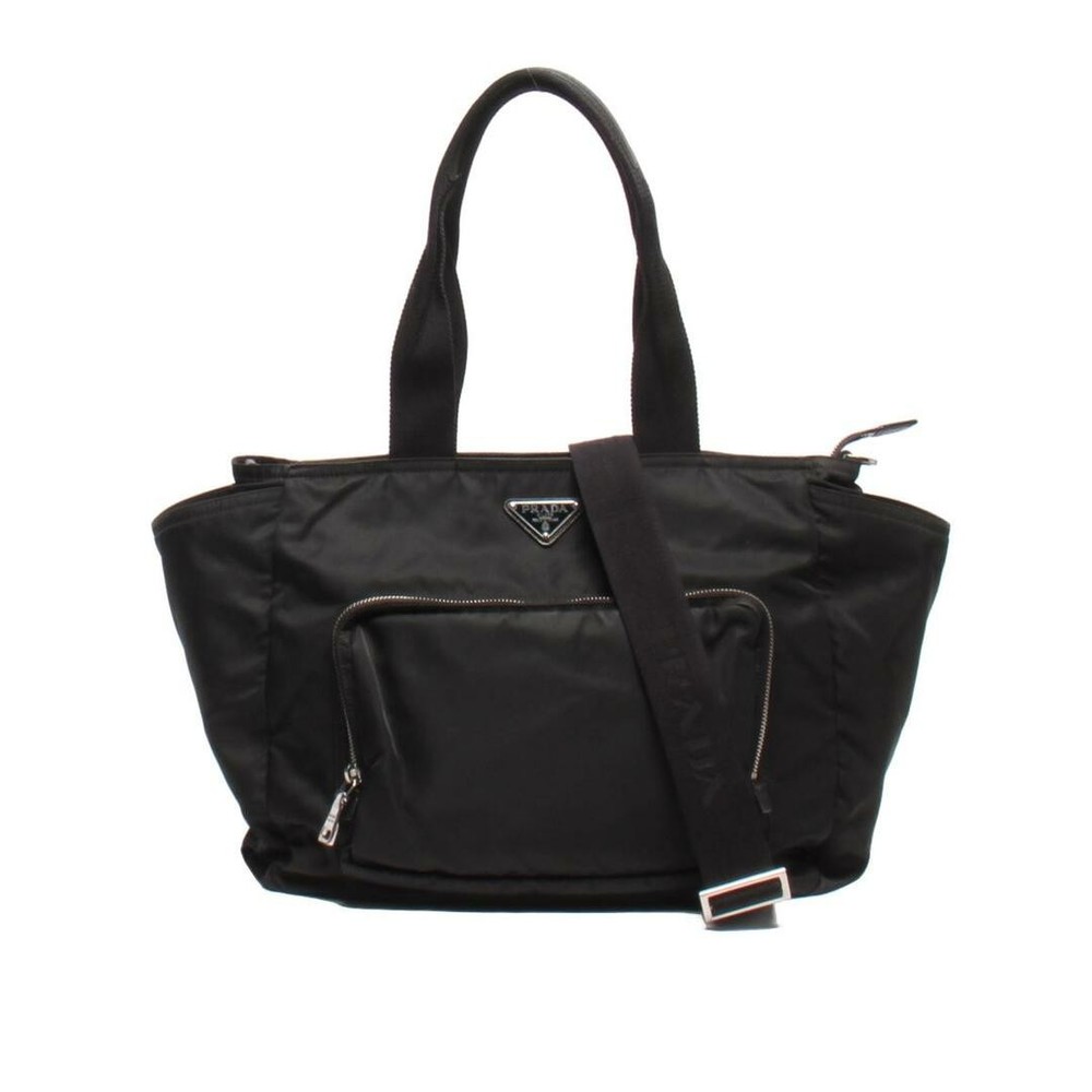 Prada reversible nylon tote diaper bag shoulder crossbody for women 1BG102 damage 687c