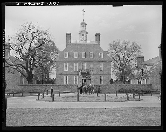 Williamsburg Virginia Governor's Palace 1943 Colonial Capitol Building