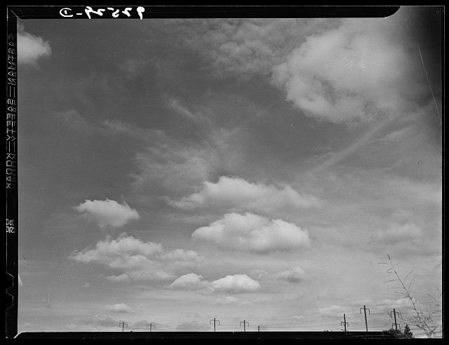 Photo:Pennsylvania 1930s Sky Clouds Landscape Rural Horizon