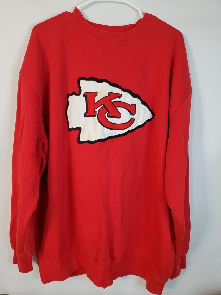 Kansas City Chiefs Sweater Men's 2XL Vintage Embroidered Pullover NFL Football