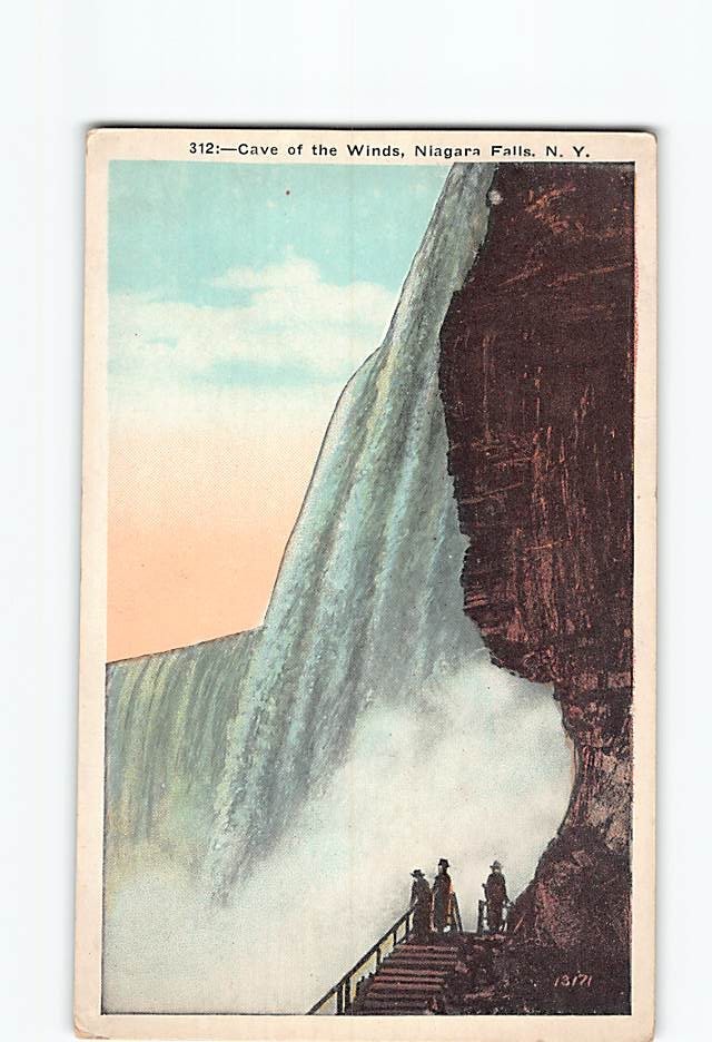 Postcard Cave of the Winds Niagara Falls New York USA