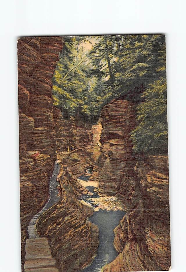 Postcard The Cliffs Watkins Glen State Park New York Finger Lakes Region USA