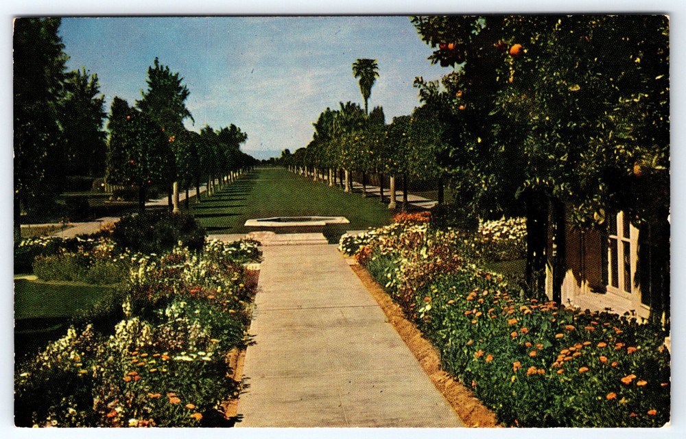 Orange Vista The San Marcos Hotel Bungalows Chandler Arizona Postcard N-1