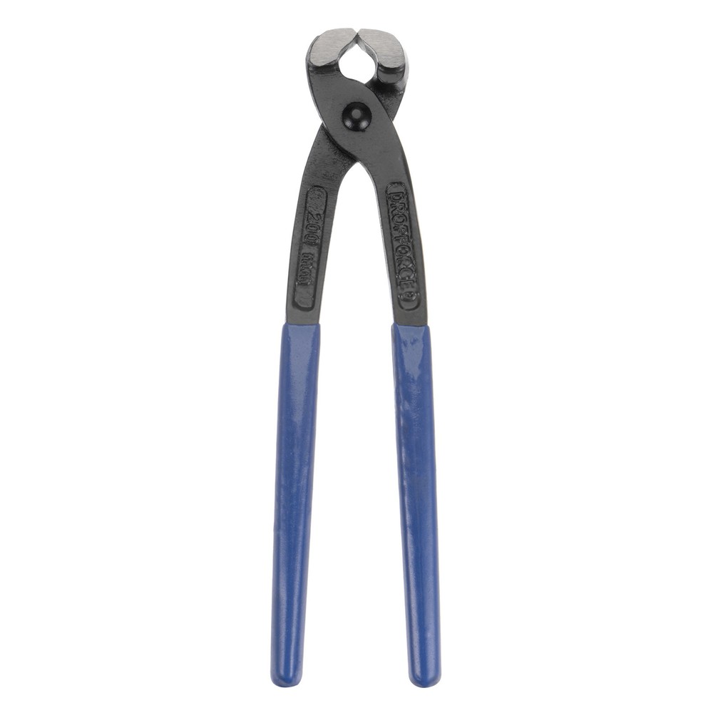 9-Inch End Cutting Pliers with Blue Handle for Nails and Concrete