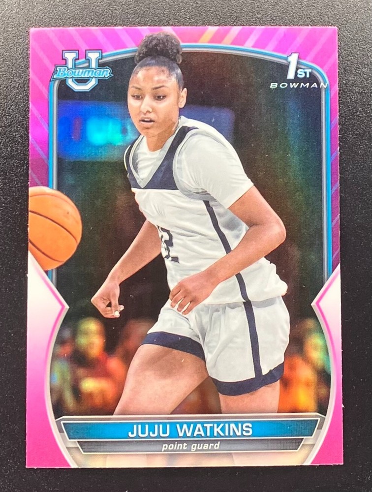 2023 Bowman Chrome JuJu Watkins Pink Refractor #43 USC Rookie Card
