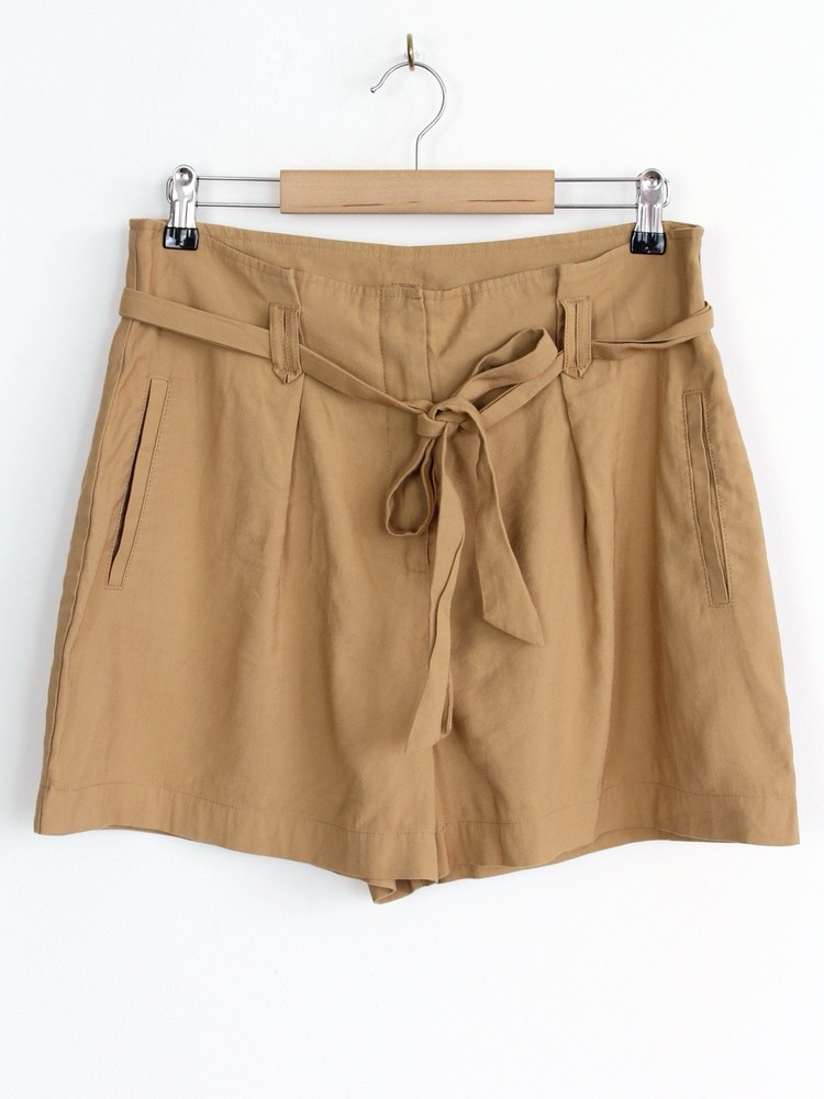 Sezane Camel Beige Shorts, Size 44