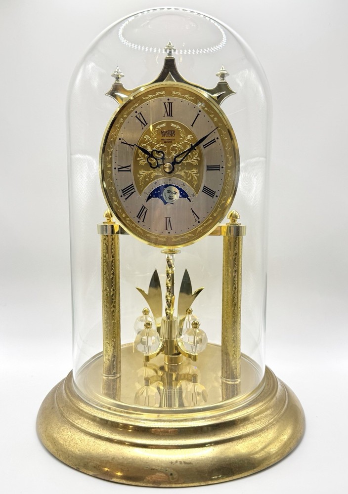 Master Studio Westminster Quartz Dome Clock West Germany AS IS Not Working