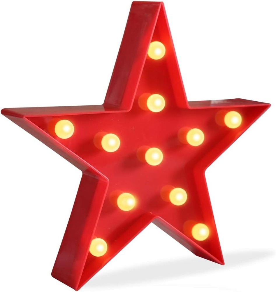 Pooqla Marquee Light Star Shaped LED 10.63