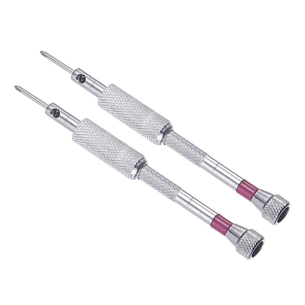 2pcs 1.6mm 90mm Small Phillips Screwdriver with Anti-Slip Handle  