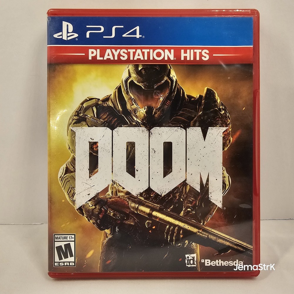 DOOM - PlayStation Hits Edition- Sony PlayStation 4 PS4 CLEANED, TESTED/WORKS