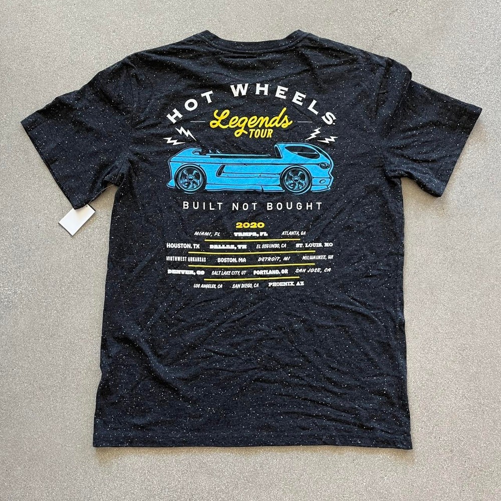 Hot Wheels Legends Tour tee Black speckled Heathered Men’s Size Large