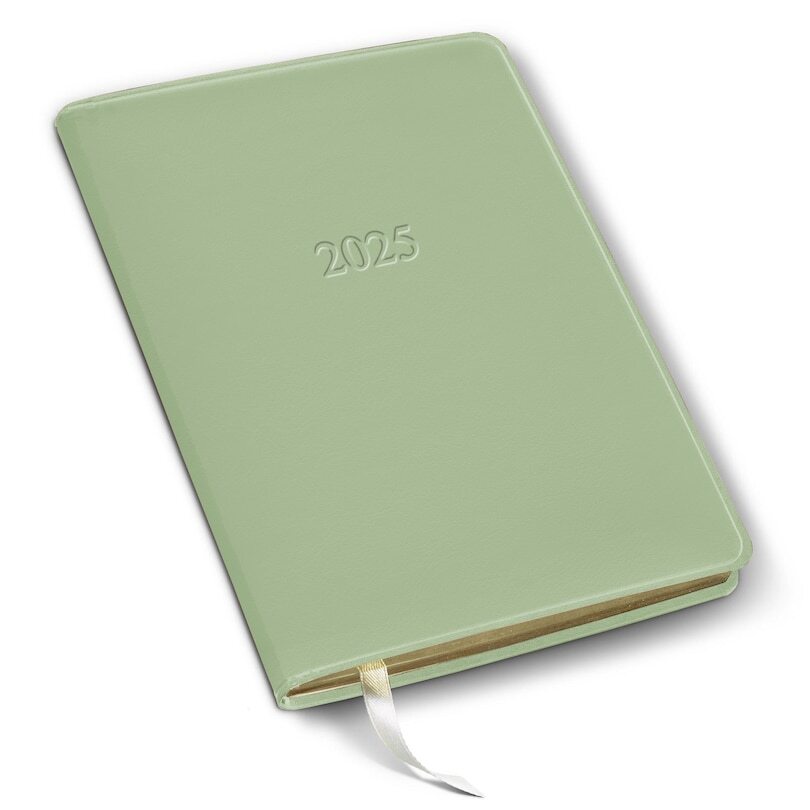 Gallery Leather 2025 Cambridge Desk Weekly Agenda Sage