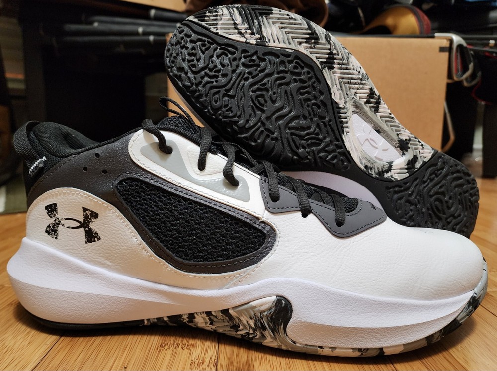 Under Armour Lockdown 6 Basketball Shoes for Men Size 12 in White