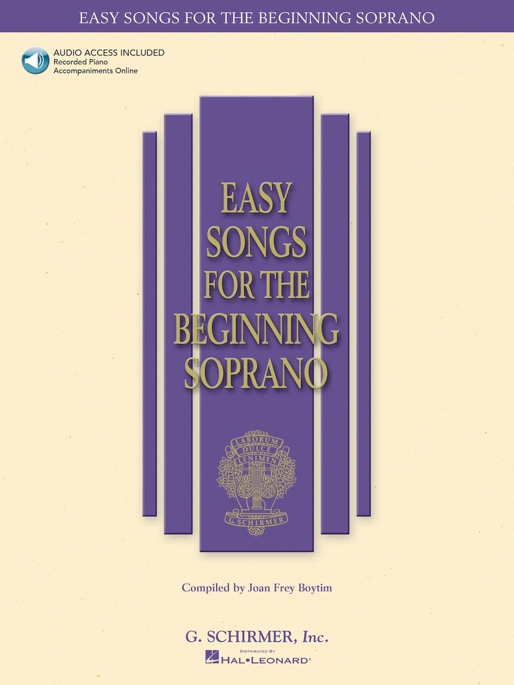 Easy Songs for Beginning Soprano Vocal Piano Sheet Music Book & Online Audio