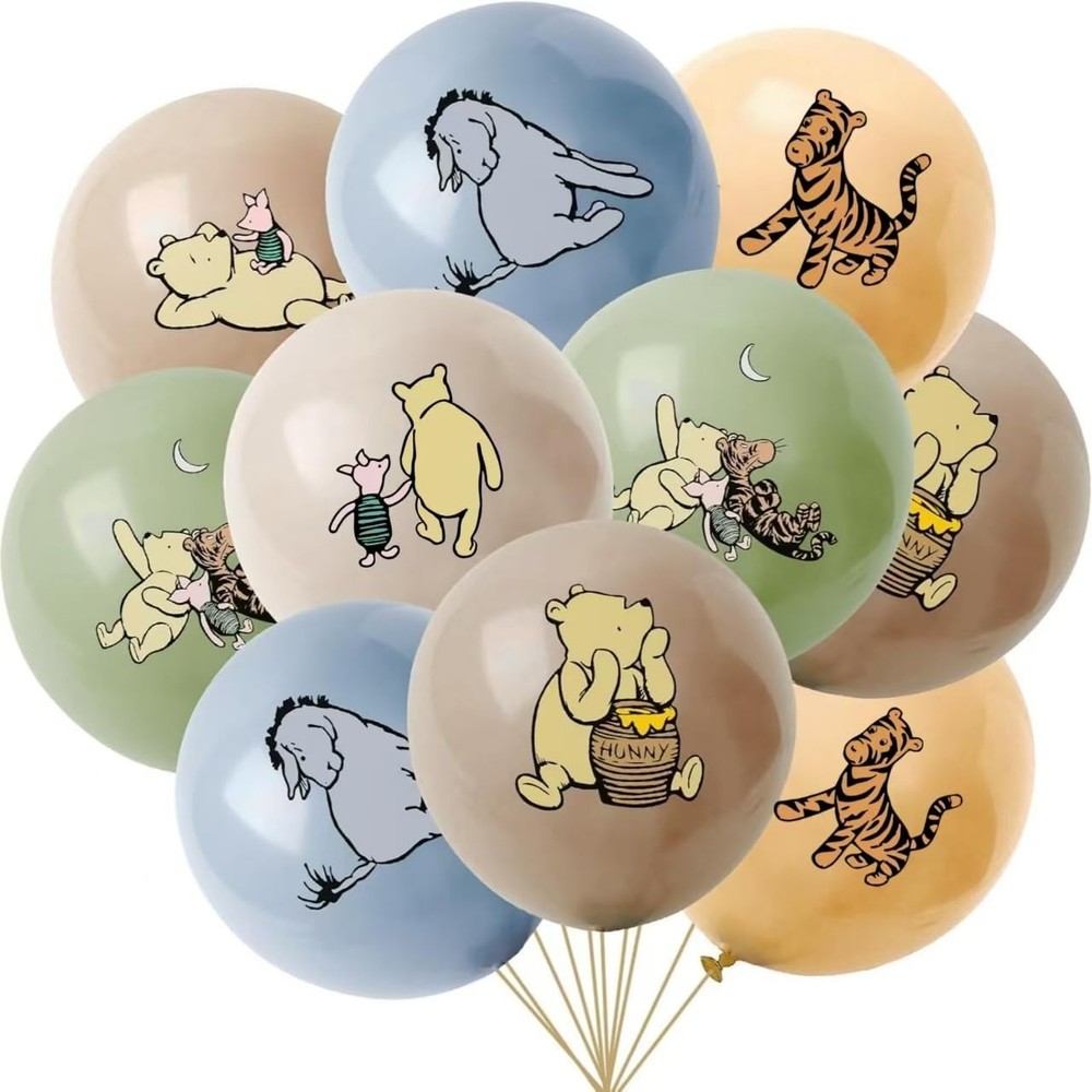Classic Winnie Balloons For The Pooh Baby Shower Decorations 12 Inches Winnie...