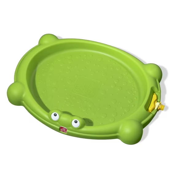 Waterbug Splash Pad Green Plastic Outdoor Water Playset for Toddlers