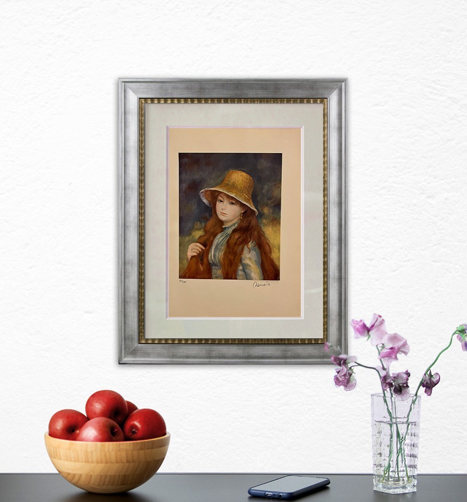 Pierre Renoir, Original Hand-signed Lithograph with COA & Appraisal of $3,500