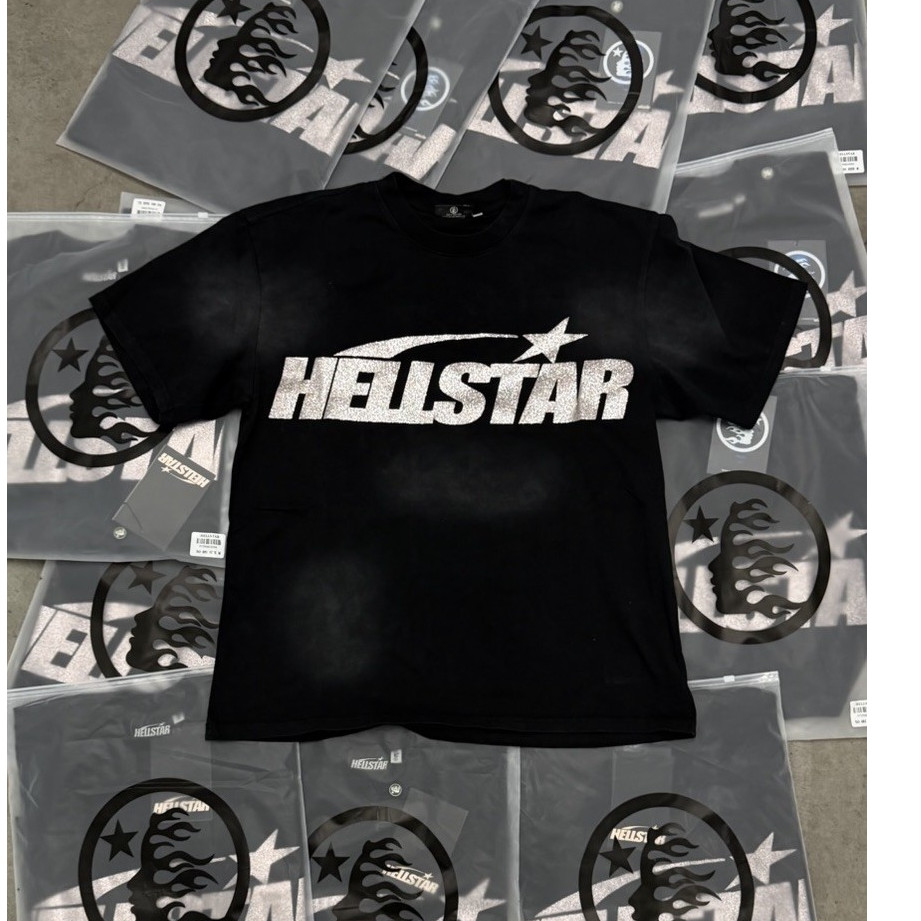 Black Hellstar Tee NEW Cool Graphic T-Shirt