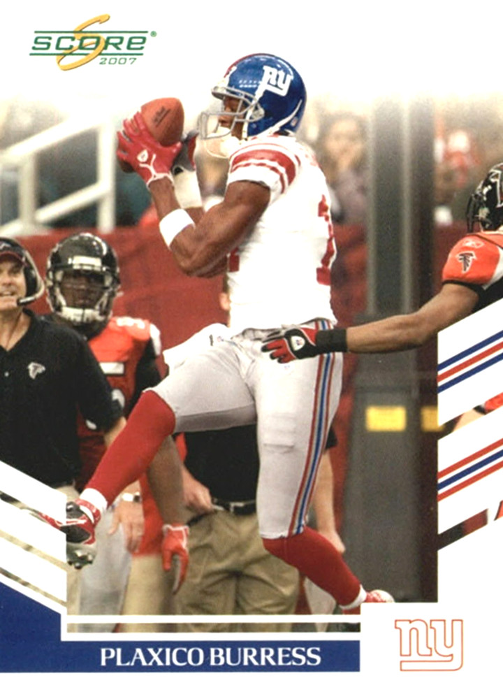 2007 Score GLOSSY #12 Plaxico Burress New York Giants