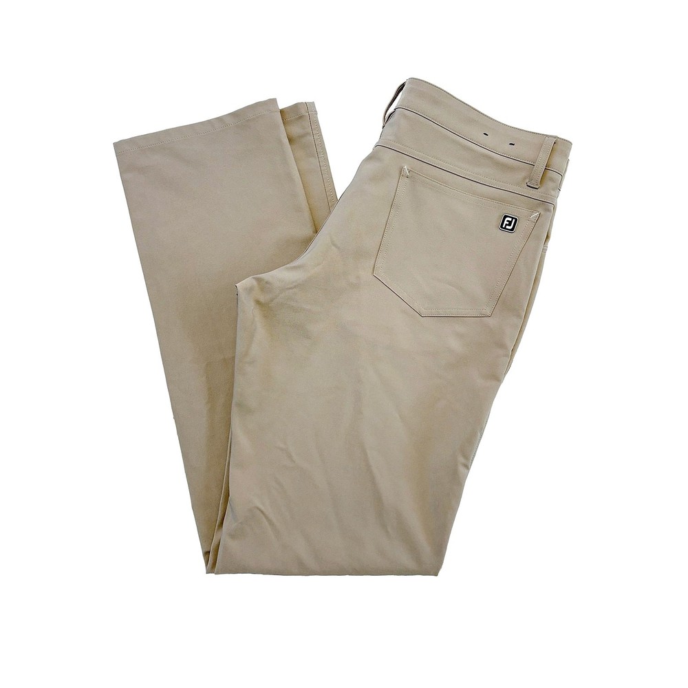 FootJoy Golf Pants Athletic Fit Mens 34x34 NWOT Khaki Tan Performance 5-Pocket