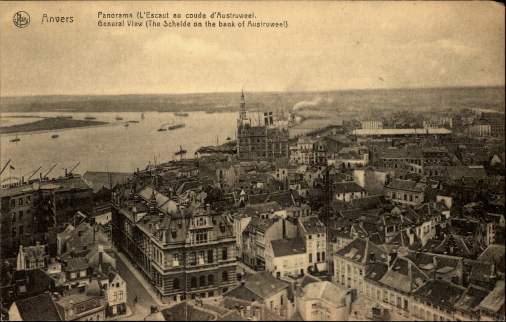 Antwerp Belgium General View vintage postcard s559