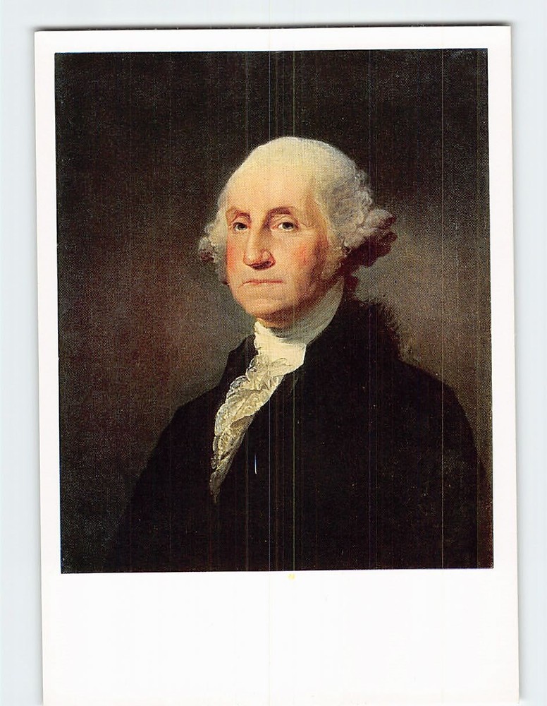 Postcard George Washington Painting by Gilbert Stuart
