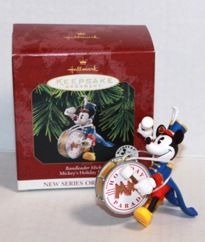1997 Disney Bandleader Mickey Hallmark Christmas Ornament NIB