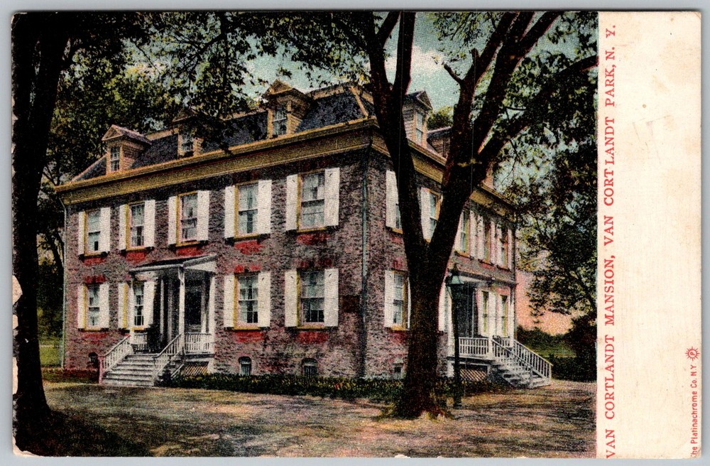 Antique Postcard Van Cortlandt Mansion Van Cortlandt Park, NY 1900s