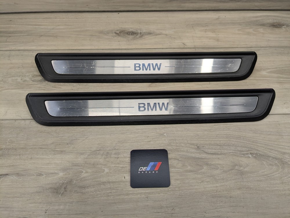 NOTE* 19-24 OEM BMW G20 330 Front Left Right Door Sills Cover Scuff Plates PAIR